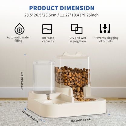 Automatic Pet Food and Water Dispenser
