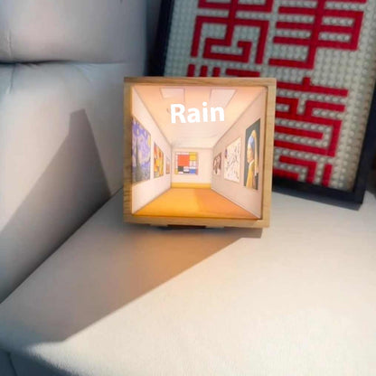 3D Naked-Eye Visual Effect Small Wall Night Lamp for Home