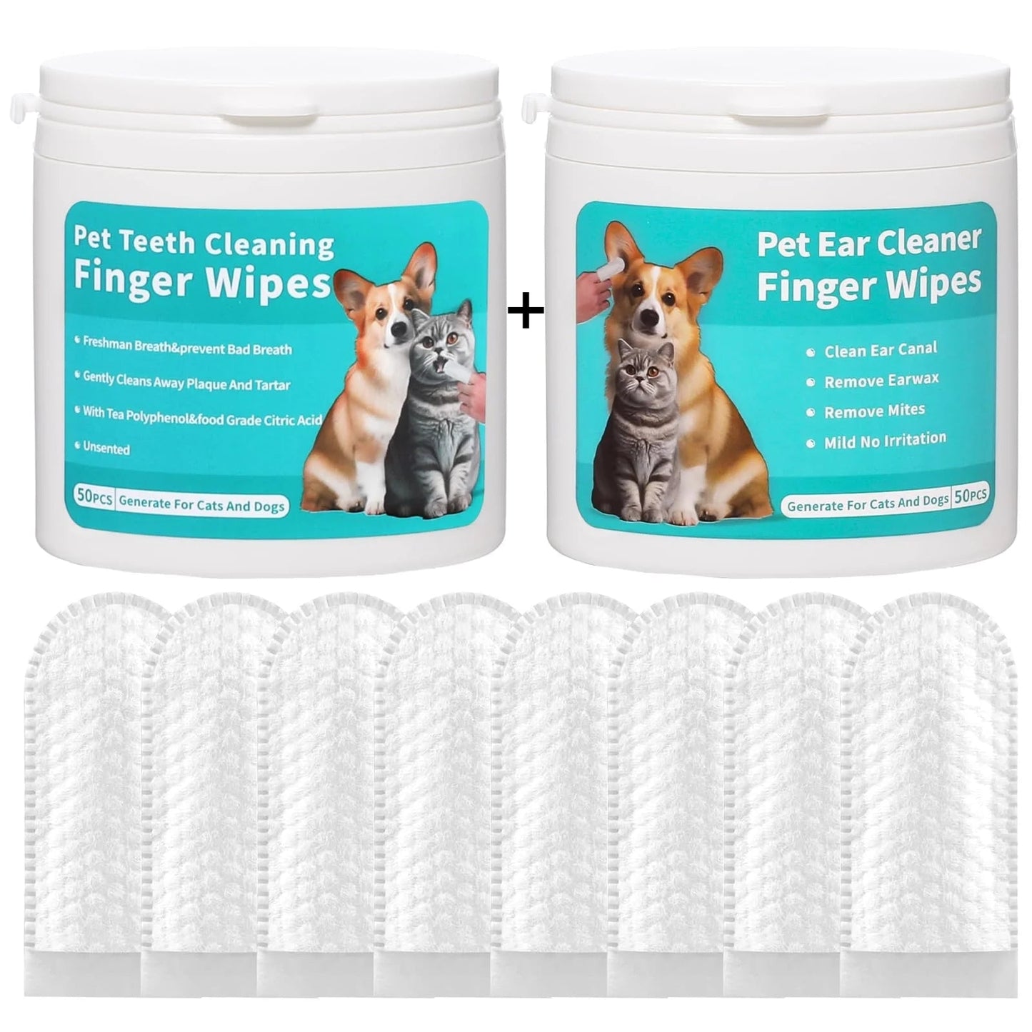 Pet Ear and Teeth Cleaning Wipes
