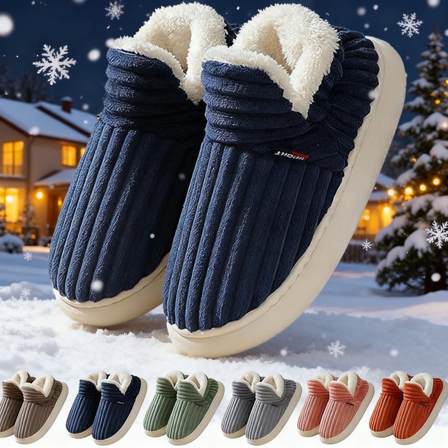 Winter Plush Home Slippers