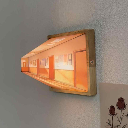 3D Naked-Eye Visual Effect Small Wall Night Lamp for Home