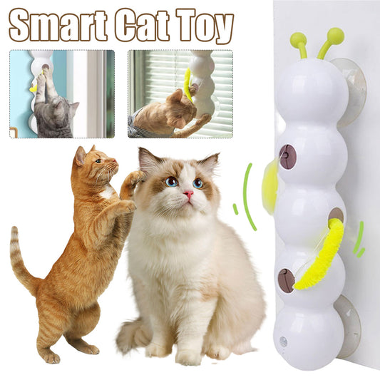 Interactive Suction Cup Cat Teaser Toy