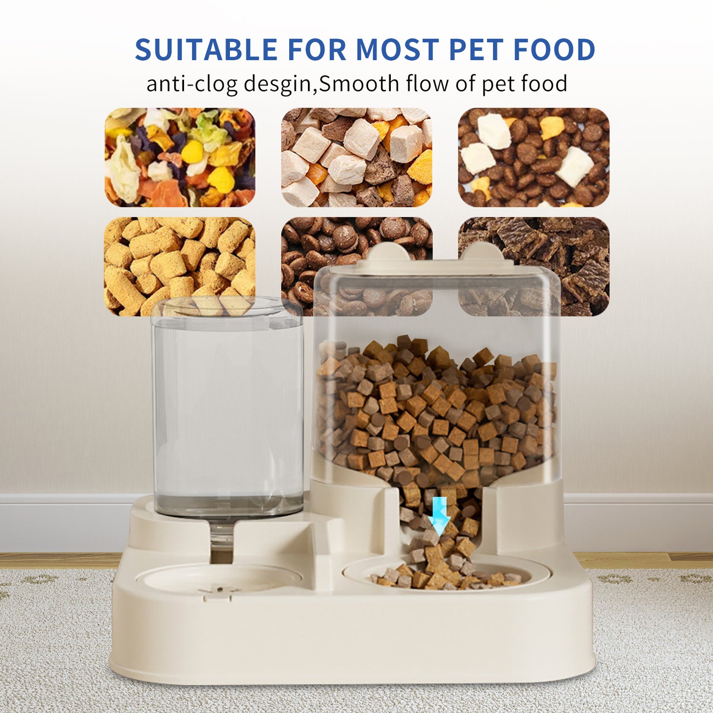 Automatic Pet Food and Water Dispenser