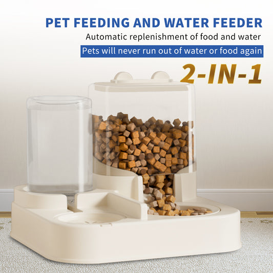 Automatic Pet Food and Water Dispenser